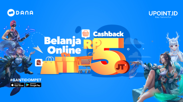 Belanja Online Pakai DANA, Cashback Rp 5 JUTA!