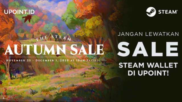 Steam Autumn Sale 2020, Dapatkan Sale Voucher Steam di Upoint!