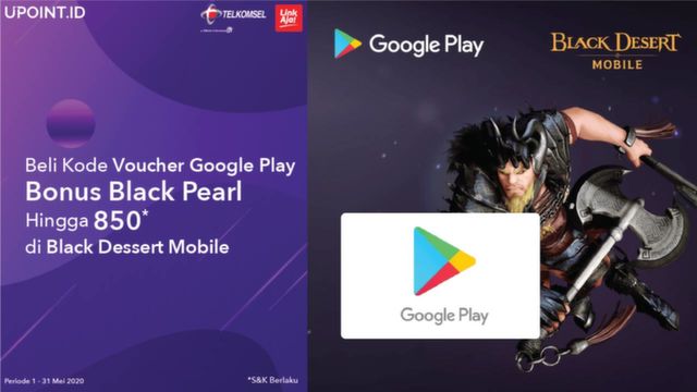 Promo Kode Voucher Google Play,  Bonus Black Pearl Hingga 850*