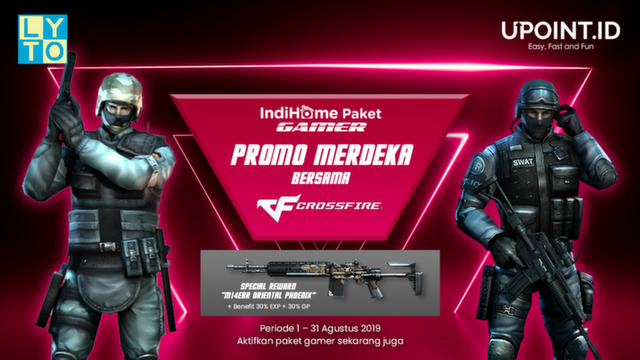 Promo Kemerdekaan Bersama CrossFire – IndiHome Paket Gamer